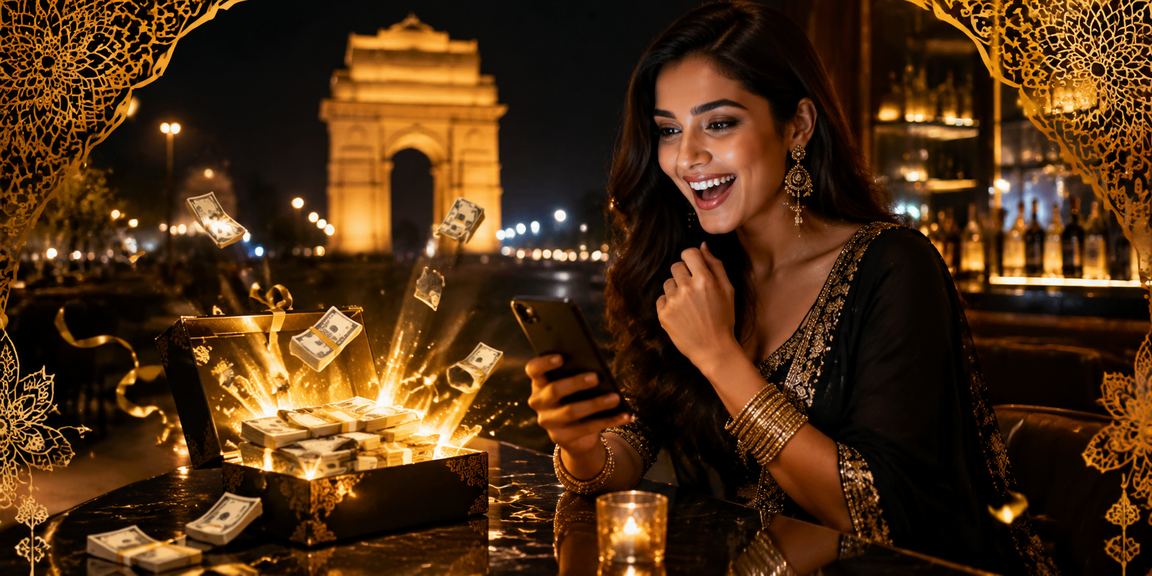 Young Indian player learning Rummy on mobile